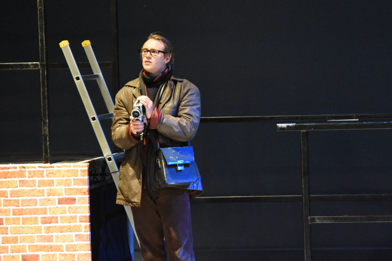 Actor on stage in the musical called RENT